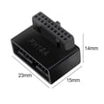 thumbnail image 2 of Convertidor Enchufe Adaptador Cabezal USB 3.0 19P 20P para Placa Base Computadora (A), 2 of 7