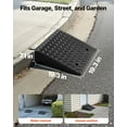 thumbnail image 6 of Dranite  7" Curb Ramp (2-Pack) - 7000 lbs Load, with Drainage, for Vehicles & Wheelchairs, 6 of 11