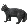 thumbnail image 2 of Statue d'Animal de Décoration de Jardin Chat Noir Marchant Regardant à Gauche Statue, 2 of 5