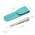 thumbnail image 4 of Ausomtek Beard Tweezers, Hair Plucking Tweezers, Fine Hair Removal Tweezers, Stainless-Steel, Flat Tip, 4 of 7