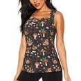 thumbnail image 1 of Balery Mushroom Snail Camiseta sin mangas estampada ligera para mujer, tops de entrenamiento sin mangas, camisetas de yoga transpirables de secado rápido.-Small, 1 of 7