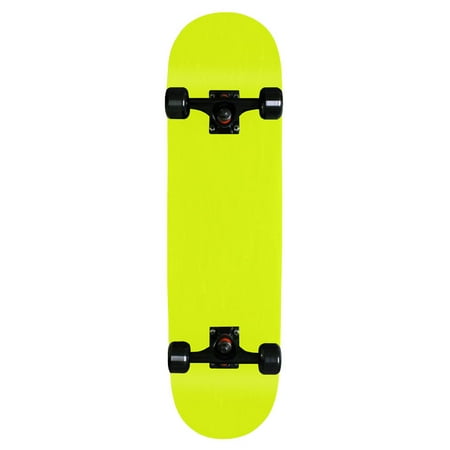 Blank Pro Complete Skateboard Neon Yellow 7.75 Black Wheels Black Trucks