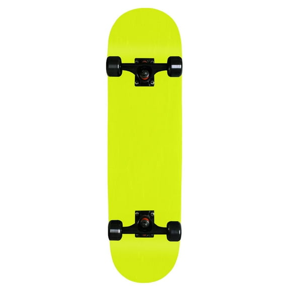Blank Pro Complete Skateboard Neon Yellow 8 Black Trucks Black Wheels