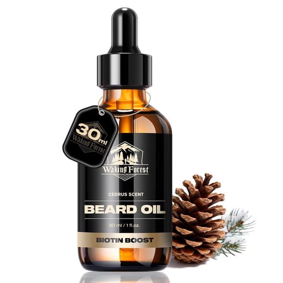 Aceite para barba Waking Forest Cedar con biotina y vitamina E, 30 ml