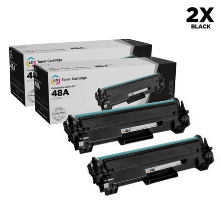LD Products Compatible Toner Cartridge Replacement for 48A CF248A (Black, 2-Pack)