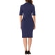 thumbnail image 3 of INSPIRE CHIC Vestido Lápiz Vintage de Mujer con Cuello Caído de los Años 50 en Azul Oscuro, 3 of 5