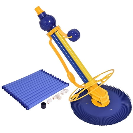 pool vacuum ground above inground cleaner hose swimming automatic clean with12 costway