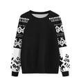 thumbnail image 2 of Ailaofu Womens Tops Color Block Raglan Long Sleeve Shirts Casual Fall Crewneck Sweatshirts, 2 of 3