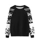 thumbnail image 2 of Ailaofu Womens Tops Color Block Raglan Long Sleeve Shirts Casual Fall Crewneck Sweatshirts, 2 of 3