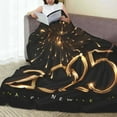 thumbnail image 6 of Fuzoiu 2025 Golden On New Year Print Ultra-Soft Micro Fleece Blanket,All Seasons Flannel Throw, Lightweight Blanket for Bed, Sofa, Couch, Movie Night, Camping, and Travel-40"x30", 6 of 7