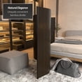 thumbnail image 5 of 4 ft. Short Bamboo Wave Screen Room Divider in Dark Mocha with Rollup Design, 5 of 7