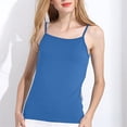 thumbnail image 4 of Tank Tops for Women Summer Tee Fit Turtleneck Sleeveless Casual Camisole Tops Blue XXXL, 4 of 7