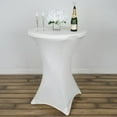 thumbnail image 5 of Efavormart Ivory Wholesale Stretchy Spandex Tablecover For Cocktail Table Wedding Party Bar Restaurant Tablecloth, 5 of 6