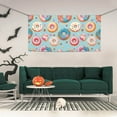 thumbnail image 2 of Zufioo Colorful Donut Print Holiday Banners, Party Banners, Hanging Flags, Bar Shopping Mall Garden Wall Decorations, Holiday Decoration Supplies-Small, 2 of 7