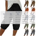 thumbnail image 3 of Qingpeng Womens Drawstring Elastic Waisted Capri Jogger Pants Baggy Fit Cropped Harem Pants with Pockets for Casual Wear, 3 of 6