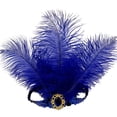 thumbnail image 2 of Gsakboxl Feather Headband Artificial Synthetic Feathers Non‑Animal Lightweight Ornate Rhinestone Sequin Headdress For Carnival Mardi Gras Halloween Party Stage Festival Hair Accessory, 2 of 2