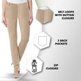 thumbnail image 2 of 2-Pack Women's Super Stretchy Slim Fit Ponte Pants, 2 of 5