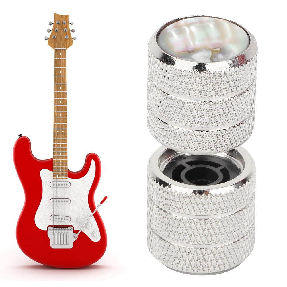 3 pcs Metal Guitar Volume Tone Control Knobs Button Accessory for Electric Guitars Bass