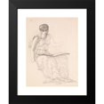 thumbnail image 2 of Sir Edward Coley Burne-Jones 18x24 Black Modern Framed Museum Art Print Titled - The Fates - Study of Drapery for Figure of Clotho, 2 of 5