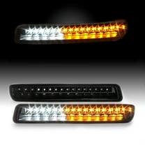 AKKON - For 1999-06 GMC Sierra 1500 2500HD 3500HD | 2000-06 YUKON | XL 1500 | 2500 Black LED Bumper Lights Pair