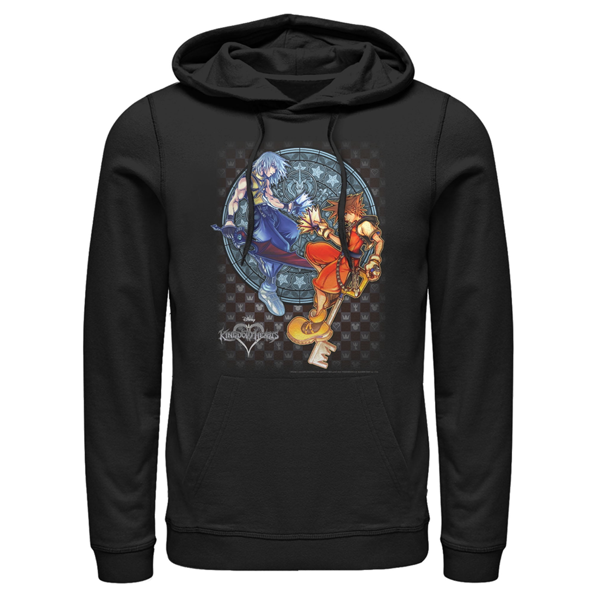 Men's Kingdom Hearts 2 Box Art Pull Over Hoodie Black 2X Large