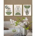 thumbnail image 3 of Drsoum Bohemia Art Modern Prints Framed Bohemain Printing Abstract with Leaf & Sun Lines Decor 11x14in3pcs Natural, 3 of 5