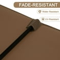 thumbnail image 4 of Autlaycil 13ft Rectangle Patio Umbrella with Crank System, Sturdy Ribs for Pool, Yard, Market - Brown, 4 of 6