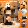 thumbnail image 4 of Lámpara eléctrica para calentar velas con temporizador y regulador de intensidad, color negro, 4 of 7