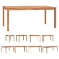 thumbnail image 2 of vidaXL Outdoor Dining Table Patio Table Garden Porch Furniture Solid Teak Wood, 2 of 57