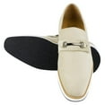 thumbnail image 3 of LIBERTYZENO Mens Classic Velvet slip on Loafer Shoes Beige, 3 of 8