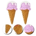 thumbnail image 3 of ColoMX 2 PCS FALSO Modelo de cono de helado Simulación de juguetes Realista Decoración de alimentos falsos, 3 of 7