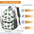 thumbnail image 3 of Tractor and Tractors White Pattern 17" School Backpacks for Teens,Waterproof Oxford Fabric,S-Shape Padded Straps for School,Travel,Hiking,Camping, 3 of 6