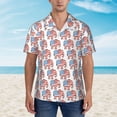 thumbnail image 4 of Lsque Elephant pattern Hawaiian Shirt for Men, Unisex Summer Beach Casual Short Sleeve Button Down Shirts-Small, 4 of 9