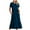 Navy, variant on ZZwxWA Summer Dresses for Women 2025 Trendy Tiered Flowy Dress Short Sleeve Casual Swing Maxi Beach Dresses with Pockets