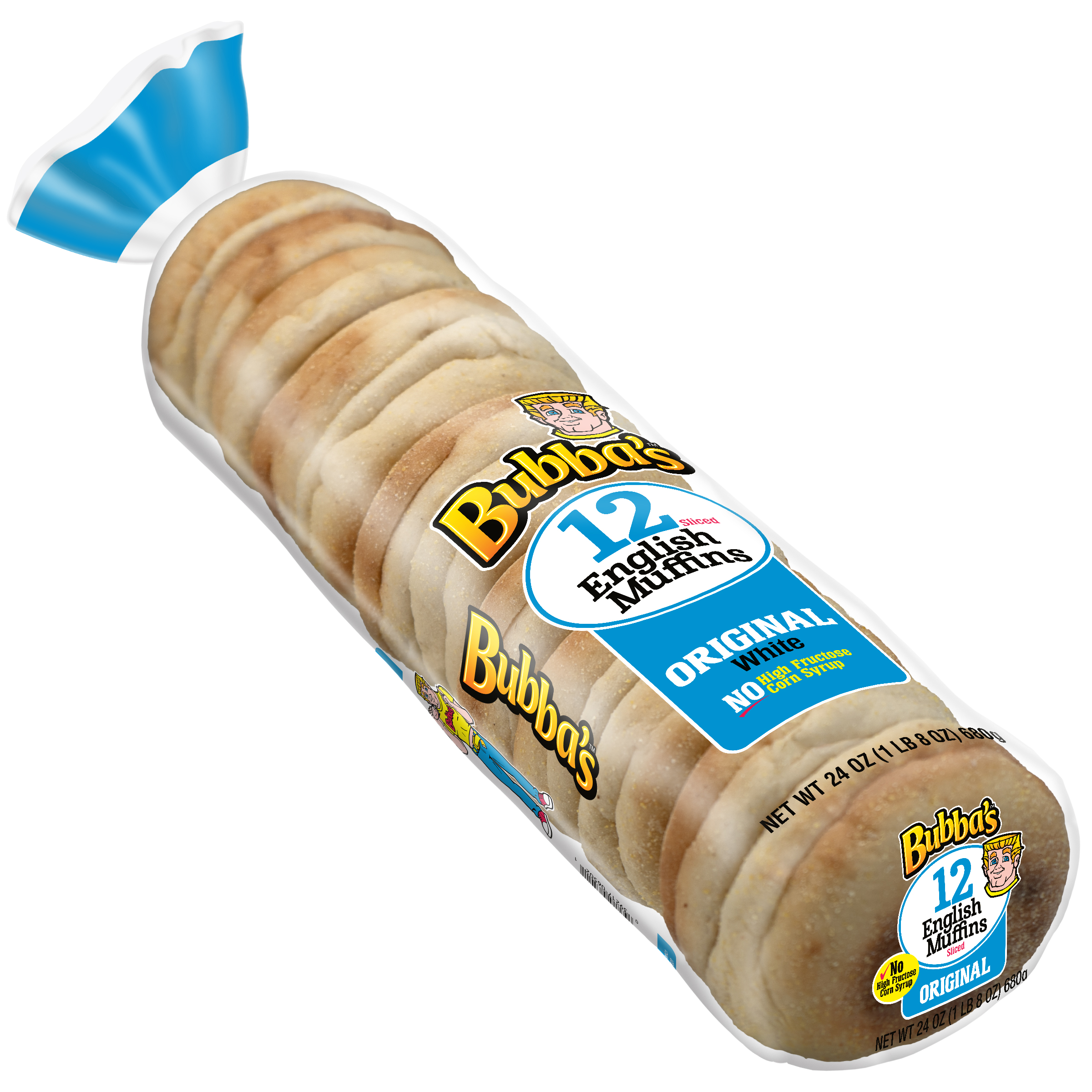 Bubba's Classic White English Muffins 12 ct