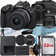 thumbnail image 1 of Canon EOS R50 Mirrorless Camera with RF-S 18-45mm + 18-150mm Lens + 32GB Memory Card + Case + ZeeTech Accessory Bundle, 1 of 8