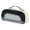 Black, variant on Cute Check Plaid Large Capacity Pencil Case With Clear Window And Hand Strap, Multi Layer Aesthetic Stationery Organizer Bag For Office And Travel, Black