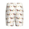 thumbnail image 2 of Lsque Dachshund Dog Puppy Mens Sleep Pajama Shorts,Short Pajama Pants, Cotton Ultra-Soft Knit-X-Large, 2 of 9