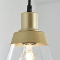 thumbnail image 5 of Better Homes & Gardens 25" Architectural 3-Light Island Pendant Light, Gold Finish Clear Glass Shades, 5 of 10