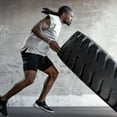thumbnail image 4 of Pantalones cortos para correr 2 en 1 para hombre, 1 Uds., pantalones cortos ligeros para gimnasio, Yoga, entrenamiento, boxeo, deportes, con lazo para toalla Zhivalor 221580-4, 4 of 9