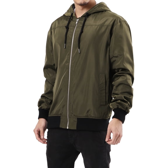 Ma Croix Men's Lightweight Windbreaker Hooded Winter Jacket Performance Packable Jacket Water Resistant Shell