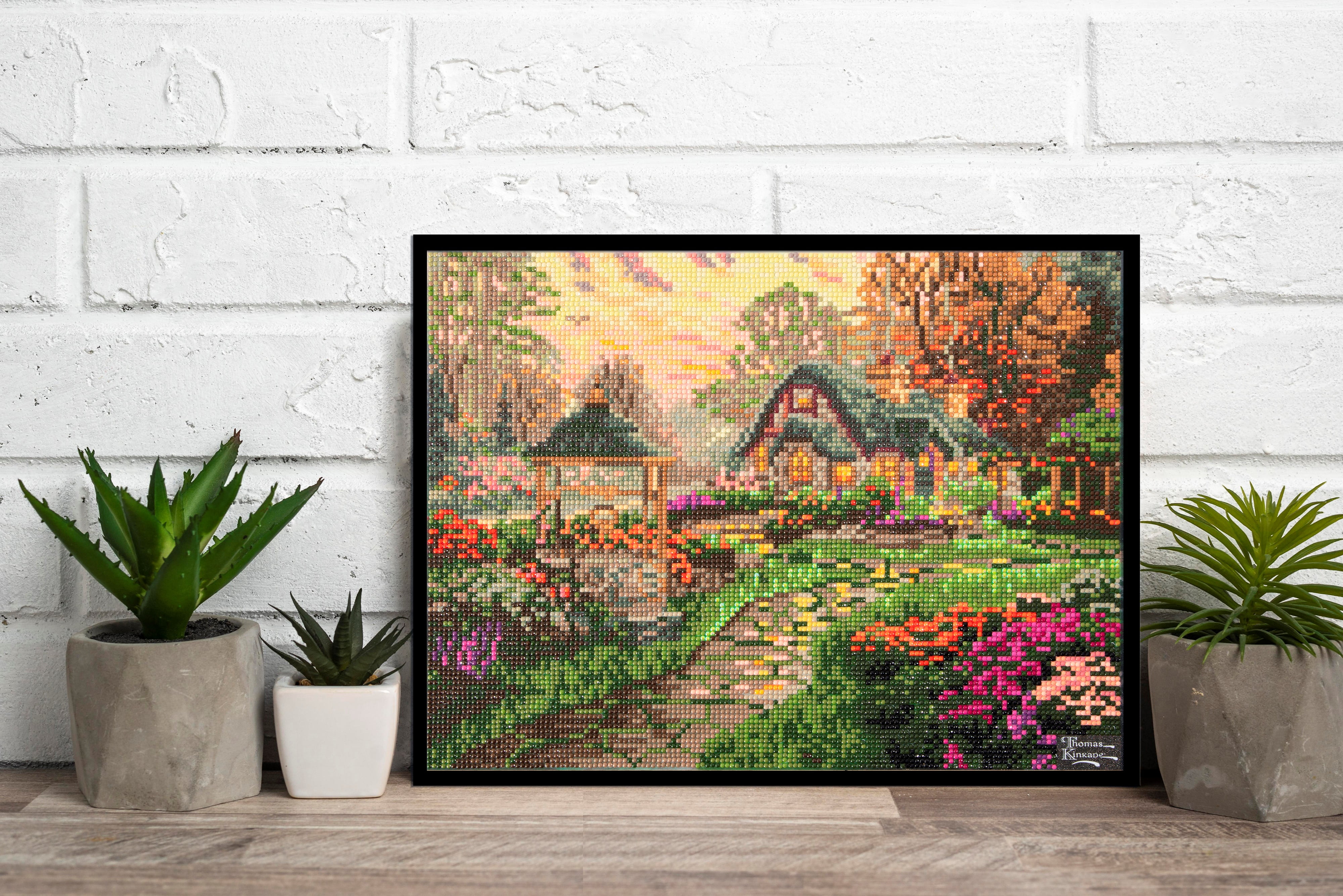 DIAMOND DOTZ® Make a Wish Cottage (Thomas Kinkade) Comoros | Ubuy, image size:4000x2670