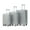 Silver, variant on DECMAY 20"/24"/28" 3-Piece Luggage Set - Black ABS Hard Shell Suitcase with Combination Lock, 360° Silent Spinner Wheels for Family Travel