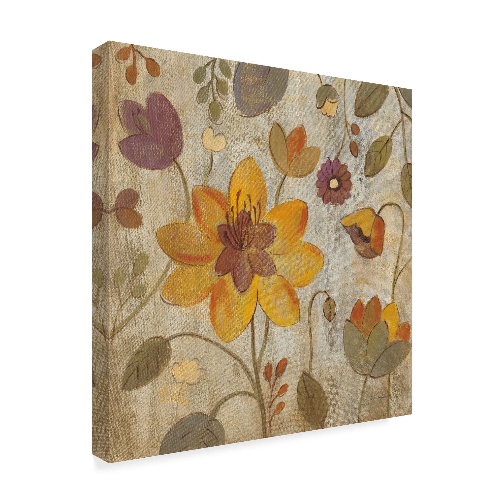 Trademark Fine Art 'Floral Song II' Canvas Art by Silvia Vassileva