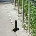 VERDANVERSE 2Pcs Black Fence Post Bracket Base for Outdoor Garden ...