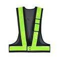 thumbnail image 2 of Gilet de Sécurité Réfléchissant Haute Visibilité Bandes Réfléchissantes Respirantes pour Passage Noir, 2 of 8