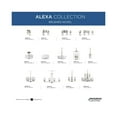 thumbnail image 4 of Alexa Collection Five-Light Brushed Nickel Etched Linen With Clear Edge Glass Modern Chandelier Light, 4 of 13