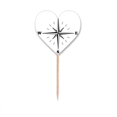 thumbnail image 1 of Indicateur de Direction Nord-Ouest Montre Cure-Dent Drapeaux Coeur Lable Cupcake Pics, 1 of 3