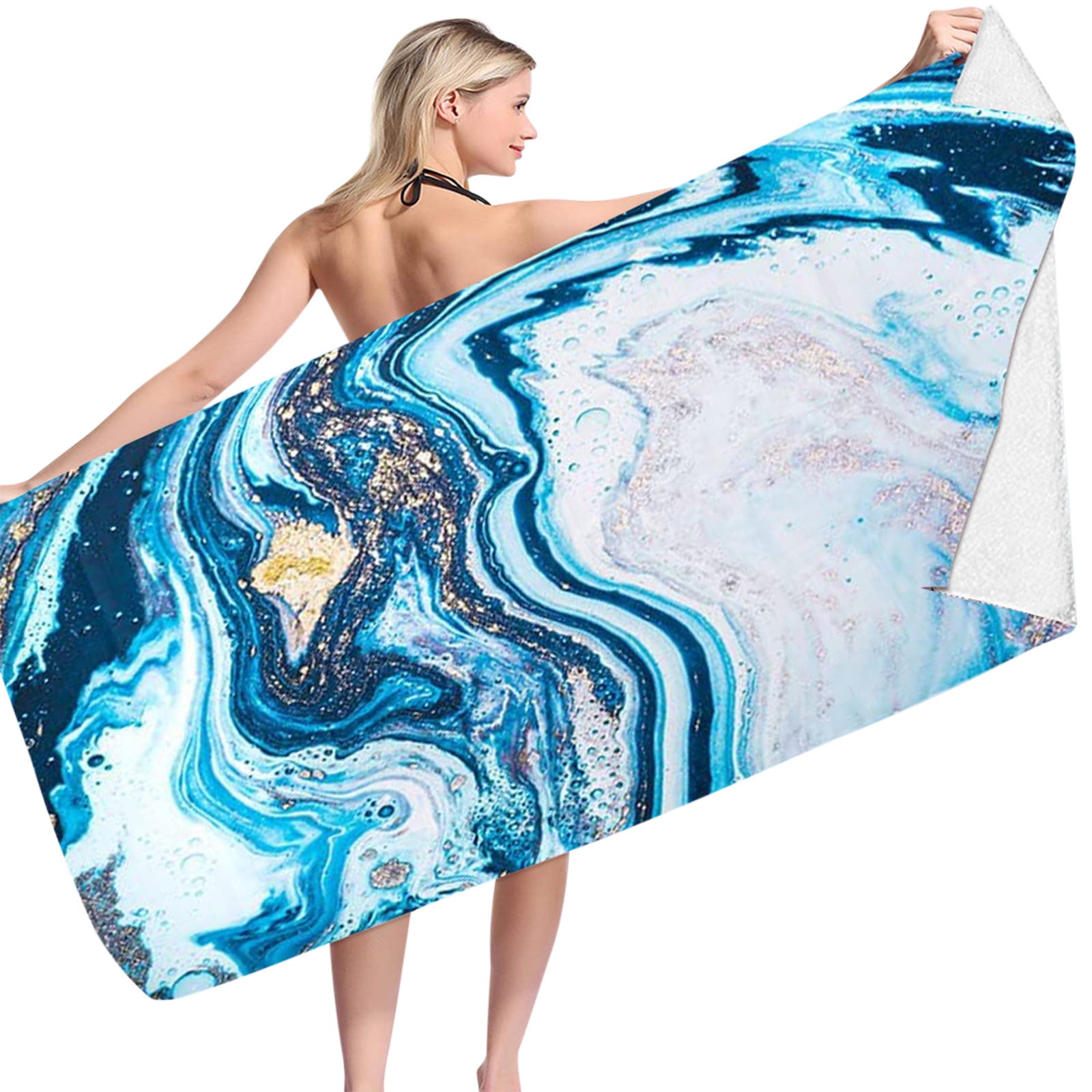 Beach Towels Clearance Under $5! LSLJS Bath Towels, Beach Towel Oversized Soft Quick Dry Swimming for Travel Camping Beach Accessories Vacation Essential Gift, Beach Rssentials