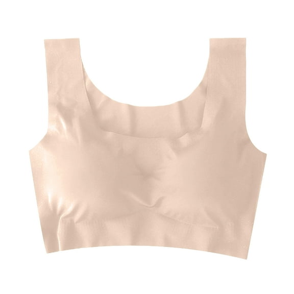 Lumtrix Wireless Bras for Women No Underwire Seamless Full Coverage T-Shirt Pullover Sleep Bra Comfort Lounge Bralette Complexion 32